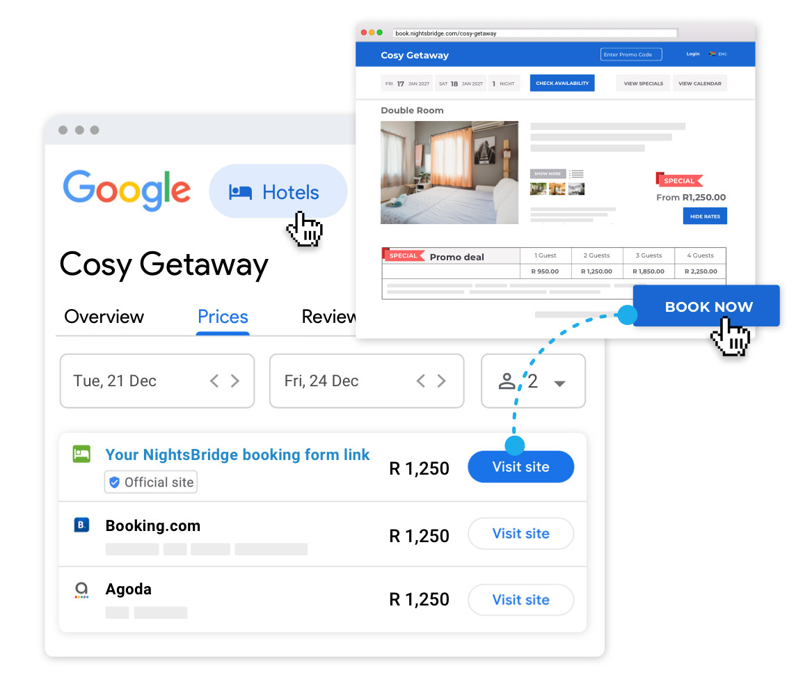 Connecting your hotel to Google Hotels